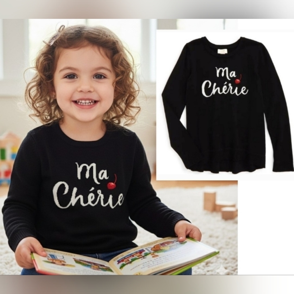 Kate Spade New York Ma Chérie Toddler Black Sweater Sizes 3Y - Picture 2 of 14